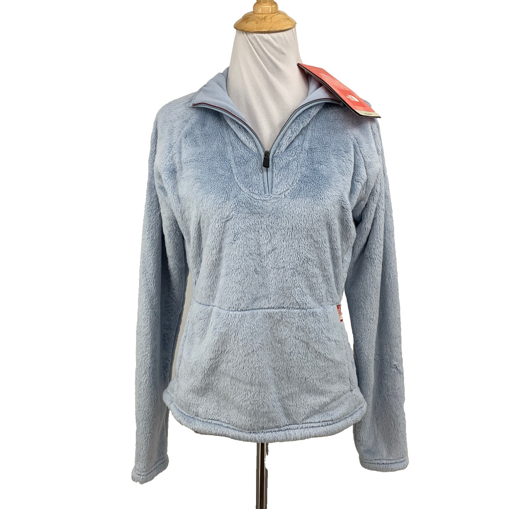 The North Face Sweatshirt Womens XS Extra Small Jewel Mossbud Quarter Zip Fuzzy